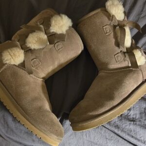 Koolaburra Tan Suede Winter Boots